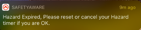 SA Hazard Expiry App Notification