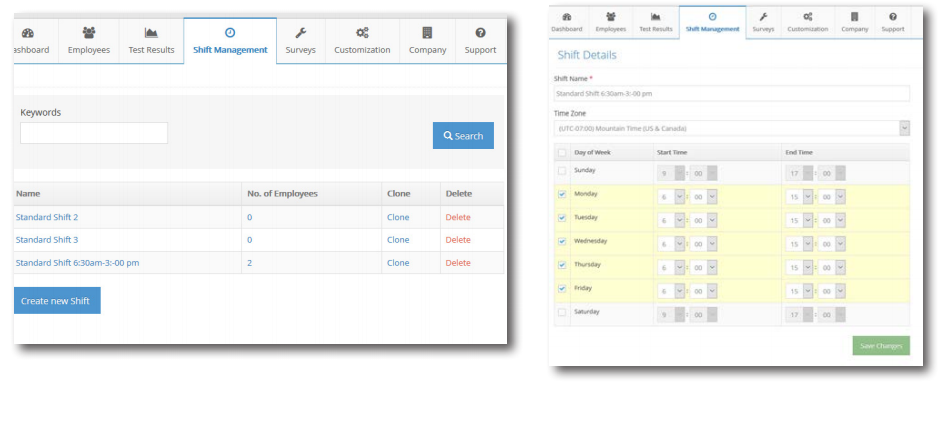 shift management